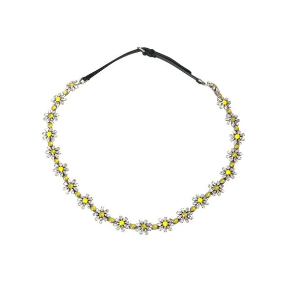 Dolce & Gabbana Black Daisy Crystal Dauphine Waist Women's Belt